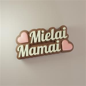 Silikoninė formelė - mielai mama