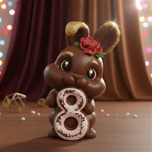 Silikona forma - Trusis ar ciparu 8